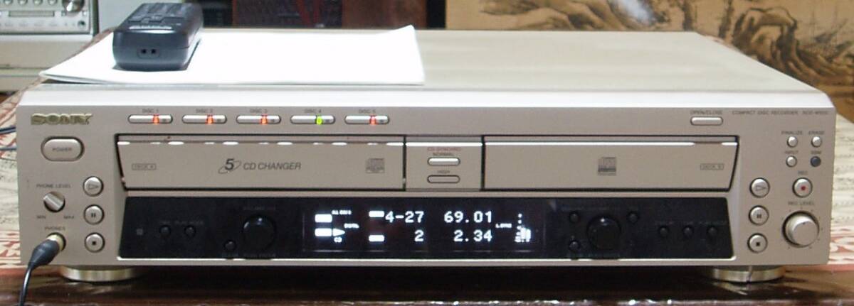 希少SONY CDレコーダーRCD-W50C リモコン・取扱説明書付属等_画像1