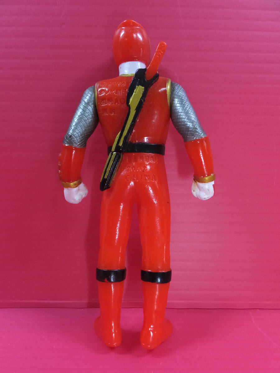 2002 year at that time thing Ninpu Sentai Hurricanger is li ticket red Mini sofvi figure 2 body set Shokugan etc. height approximately 9.7cm & height approximately 9cm used 