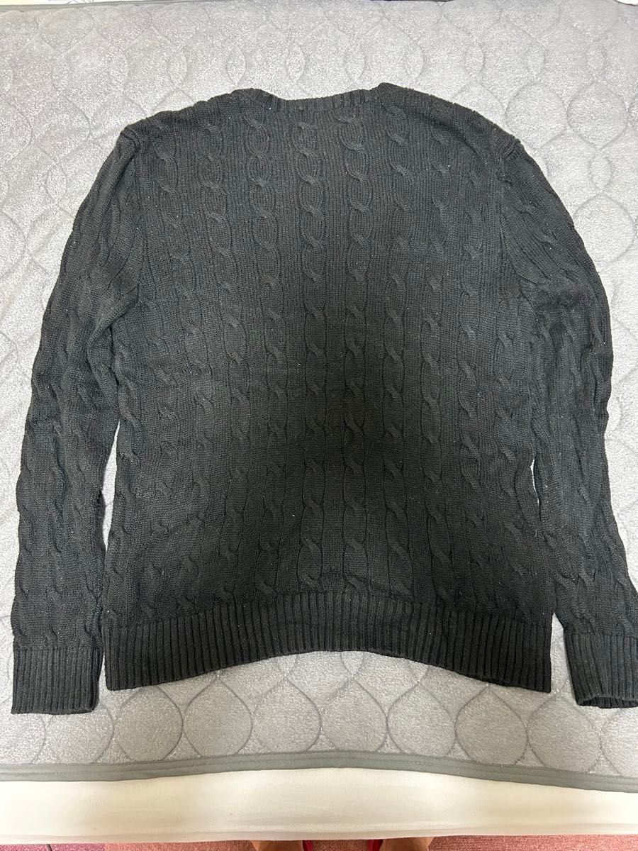 ラルフローレン セーター ニットブラック Lサイズ