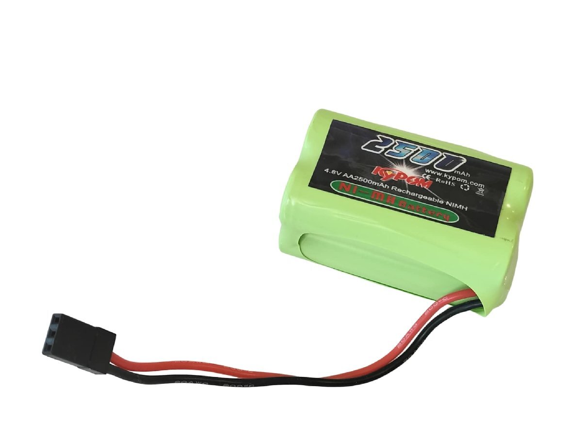 Kypom 4.8V 2500mAh 角型 ニッケル水素 受信機用★ホビーショップ青空_画像2