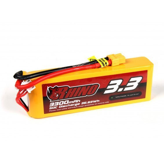 Rhino 11.1V 3300mAh 50Clipo lithium polymer battery 