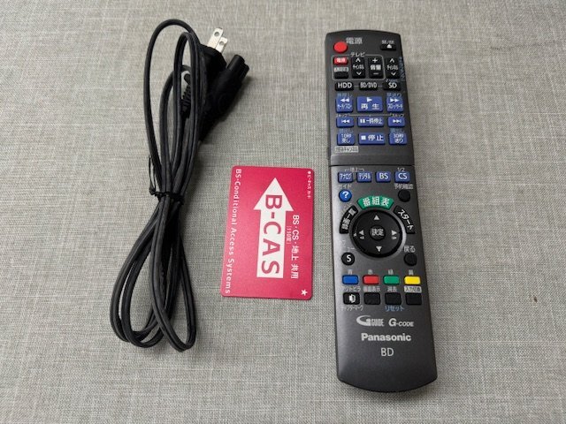 【中古品】Panasonic パナソニック HDD搭載VHS一体型ハイビジョンブルーレイディスクレコーダー DMR-BR670V 2009年製 動作確認済み (049109_画像2