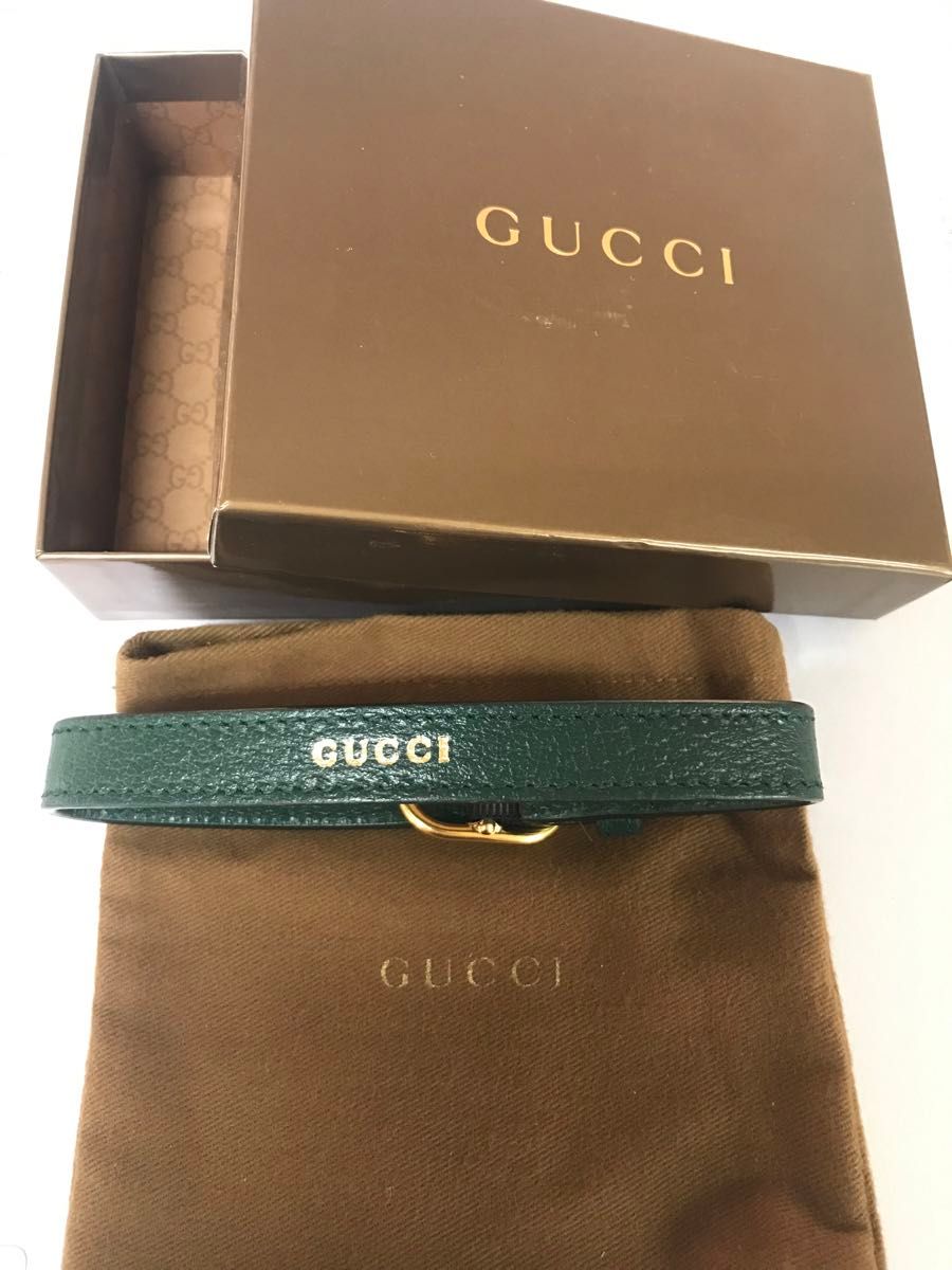 GUCCI グッチ バンブー ハンドル レザーベルト ダイアナベルト 首輪