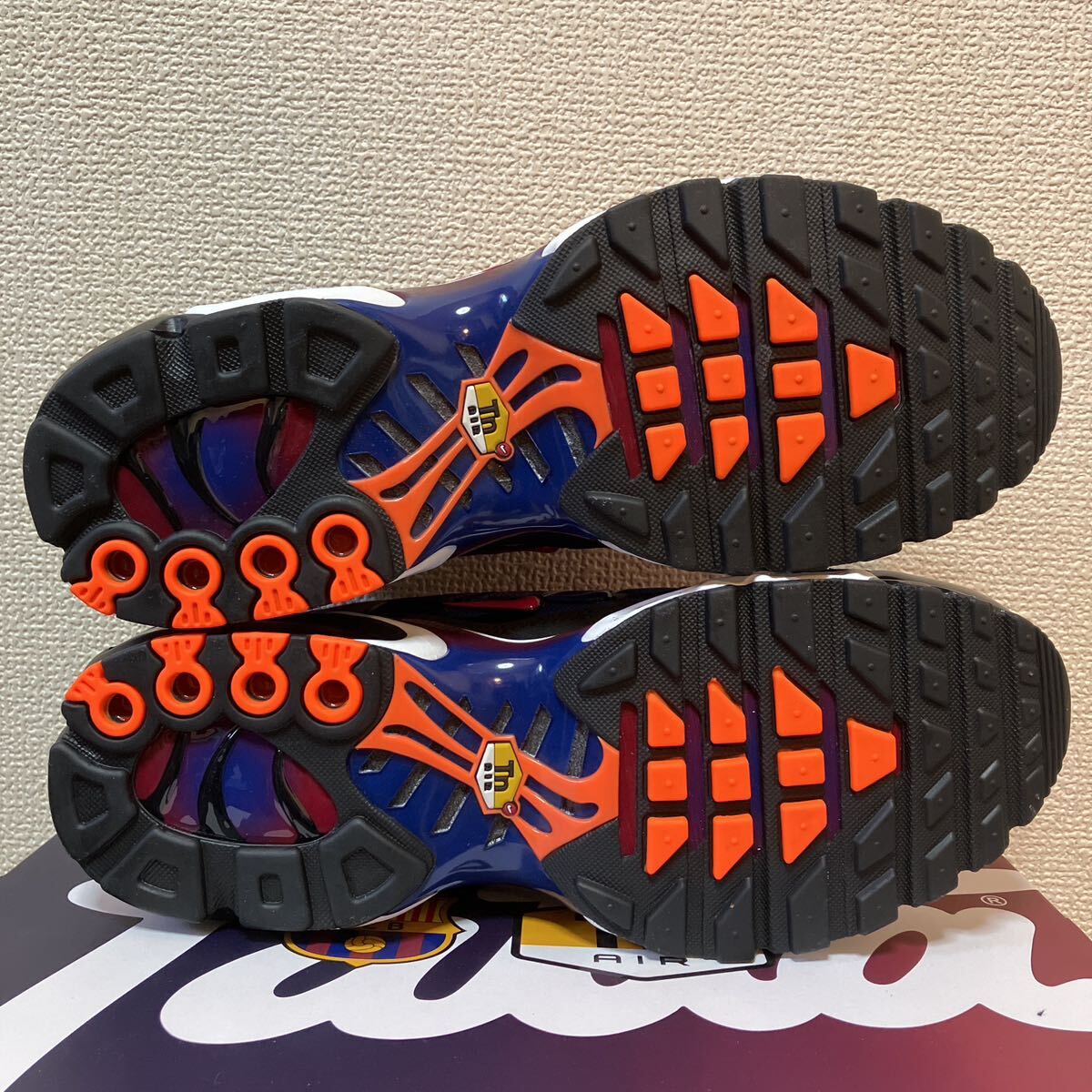 新品 未使用 黒タグ NIKE AIRMAX PLUS PATTA FC BALCELONA barcelona nike airmax plus 26.5cm FN8260-001 バルセロナ パタ