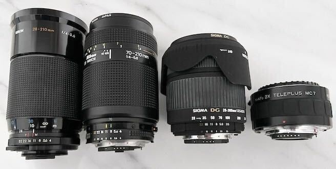 【ジャンク】カメラ・レンズ・フラッシュ・三脚 おまとめ17点　Nikon/FUJICA/SIGMA/ナショナル/KIRON/Kenko　通電確認済 フィルムおまけ_画像5