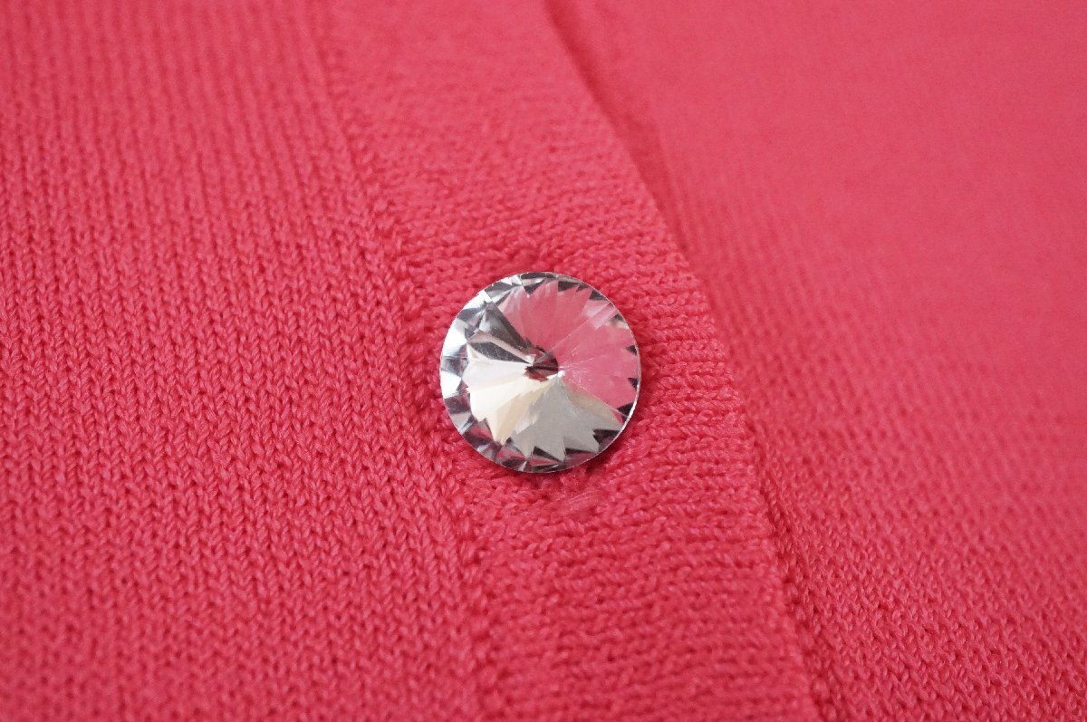 【未使用品】 QUEENS COURT クイーンズコート 大きいサイズ 袖リボン カーディガン ピンク サイズ6_画像3