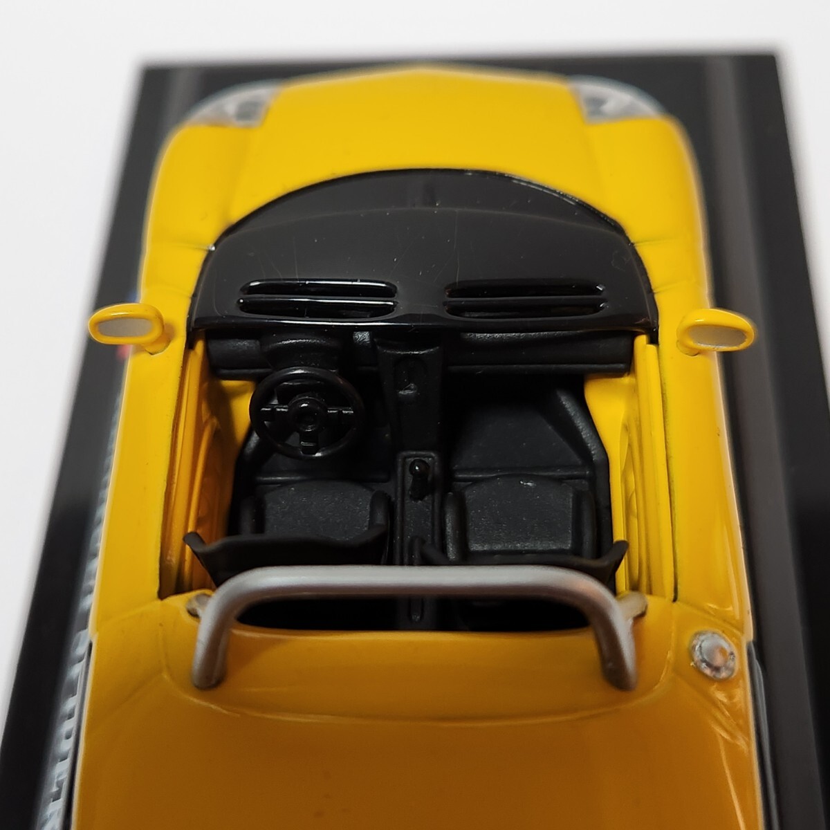 ミニカー RENAULT SPIDER デルプラドカーコレクション 世界の名車コレクション スケール1/43 イエローブラック ケース付き _画像7