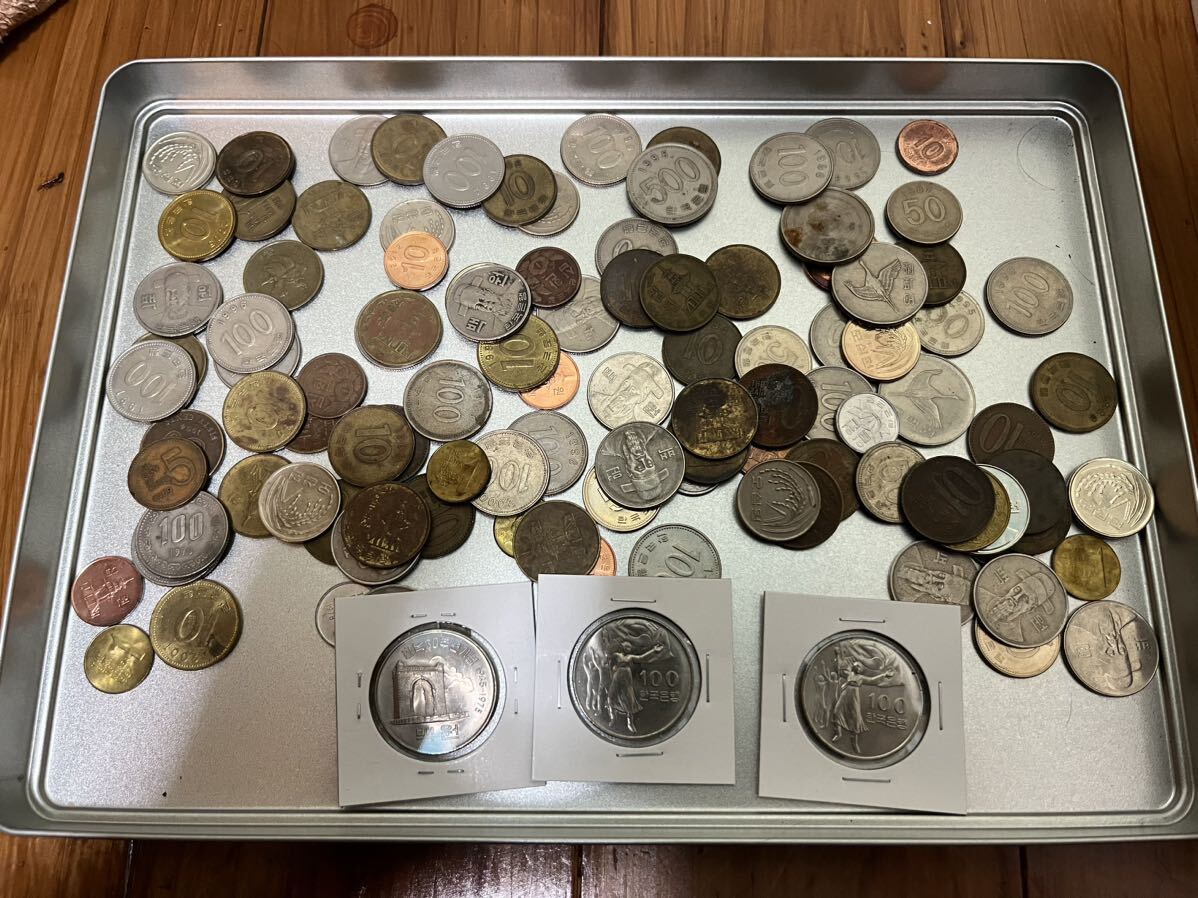 韓国古銭 まとめ売り494gの画像1