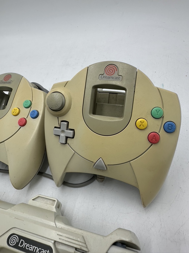 m0657 Dreamcast ドリームキャスト コントローラー 3点セット HKT-7700 / HKT-7800_画像4