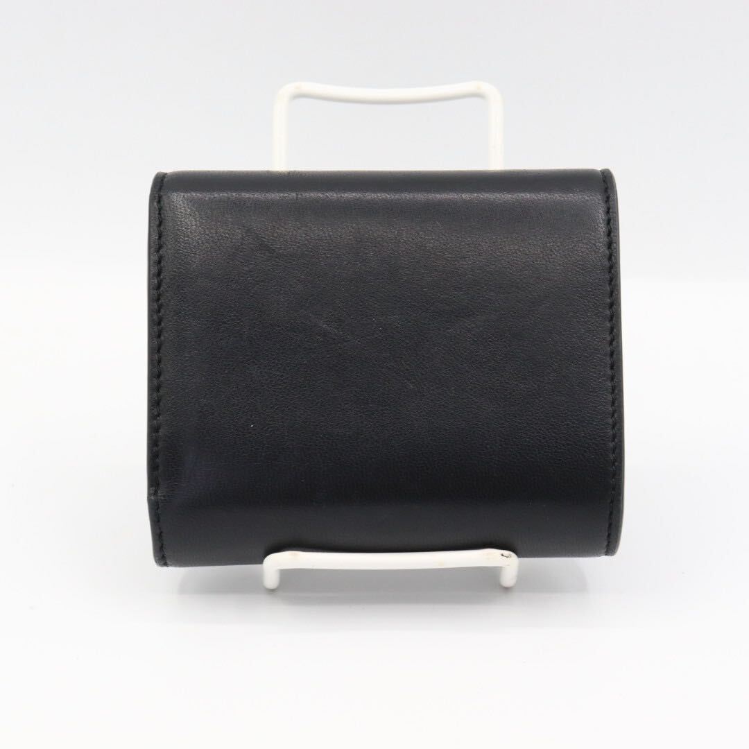 美品 セリーヌ トリオンフ カーフスキン 折り財布 ブラック 美品 セリーヌ トリオンフ カーフスキン 折り財布 ブラック