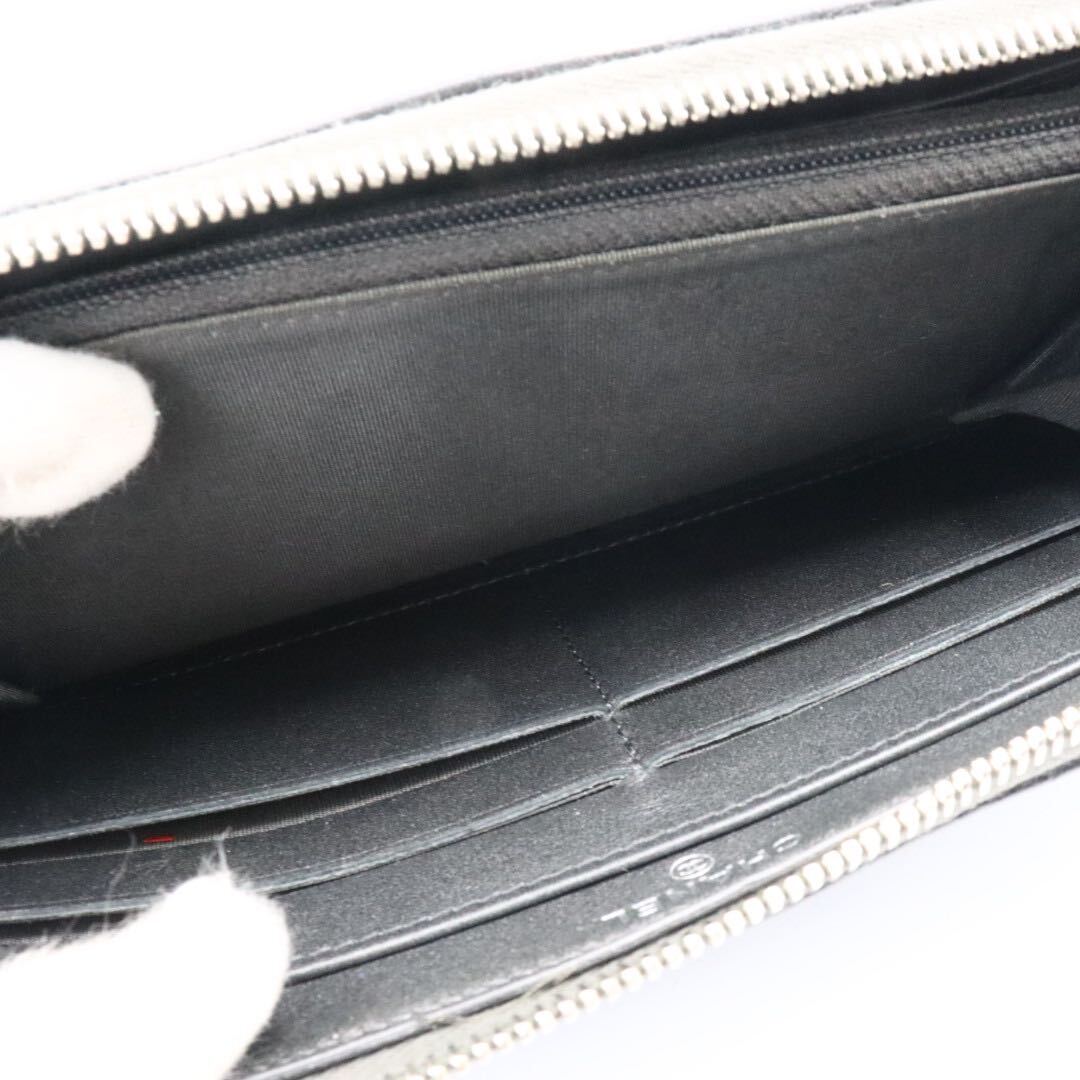 美品 CHANEL シャネル カメリア ラウンドファスナー 長財布 美品 CHANEL シャネル カメリア ラウンドファスナー 長財布