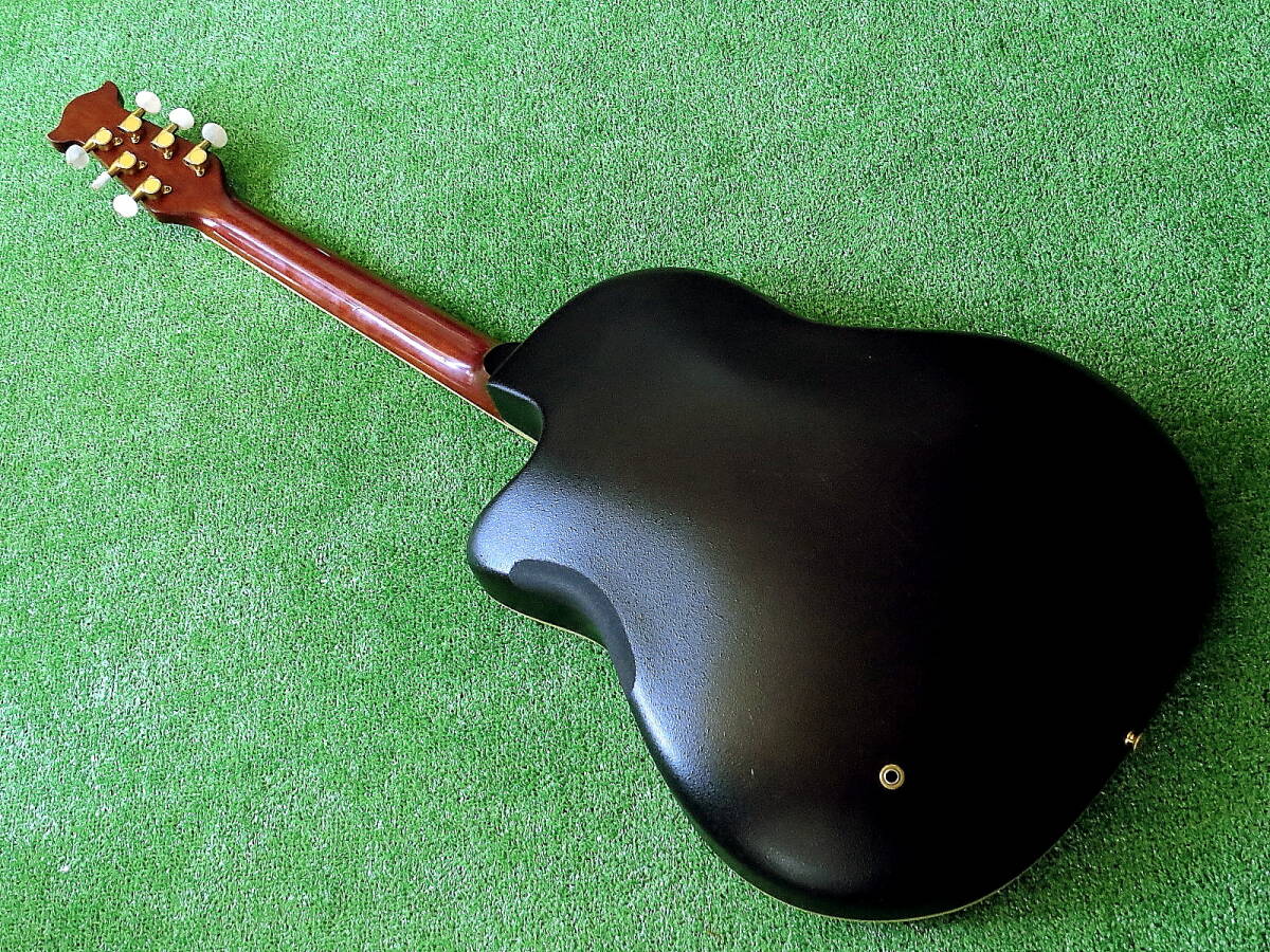 即決 MORRIS 美色エレアコギター モーリス日本製エレクトリックアコースティックギター Tornade ZⅡ-DELUXE 緑グリーン アコギ用ケース付属_画像3