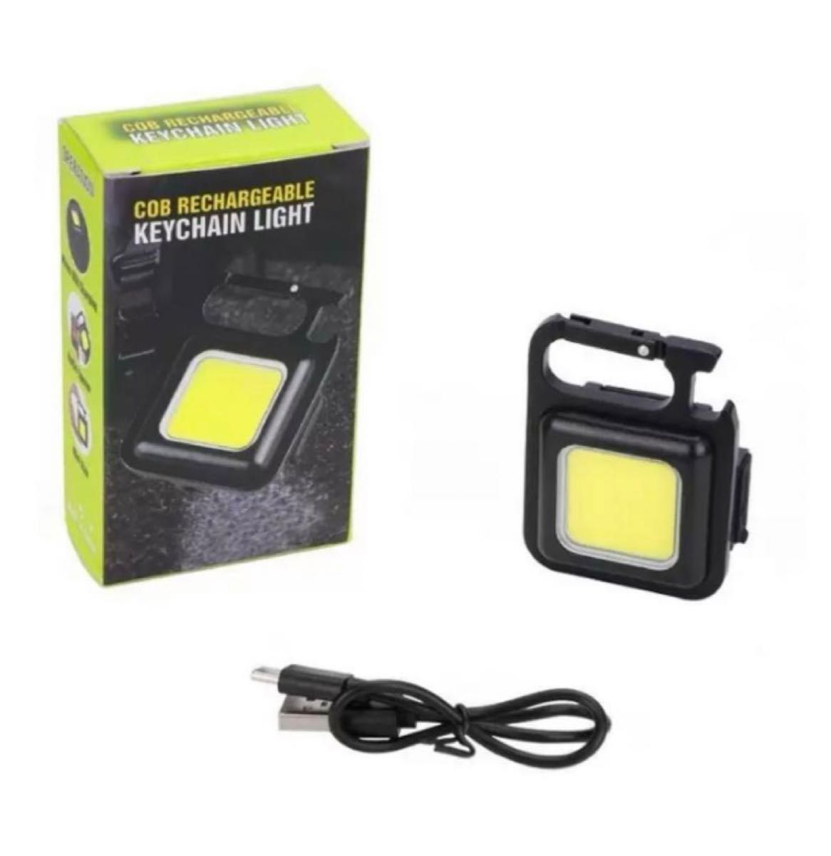 懐中電灯 小型 LED 投光器 作業灯 ミニライト 照明 USB充電式 マグネット 防水COBライト