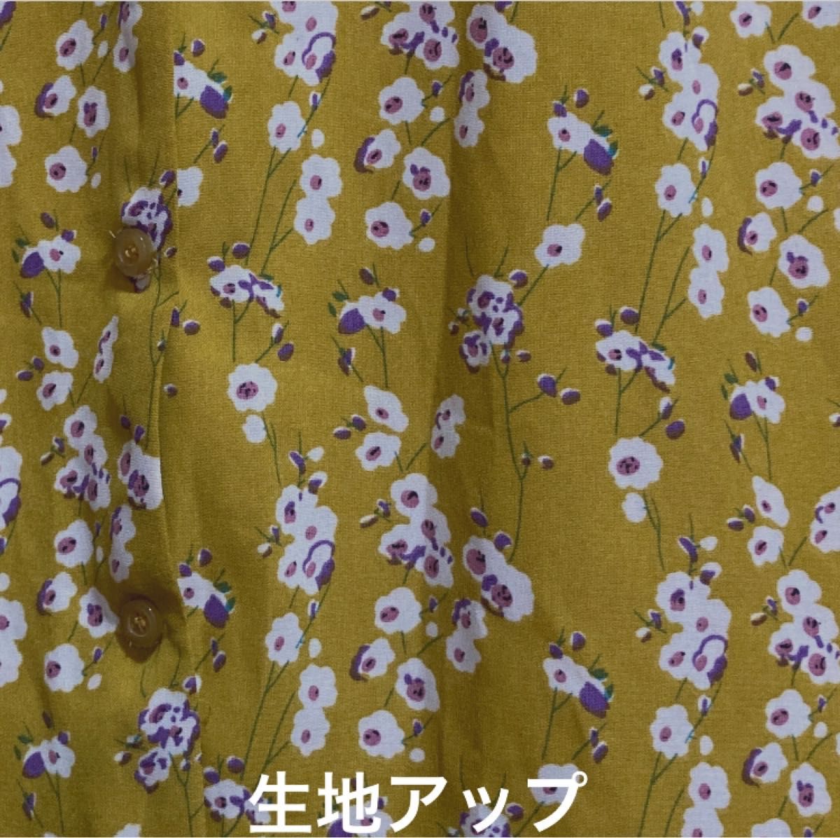 aquagarage 羽織にもなるレトロぼかし花柄のロングフレアワンピース