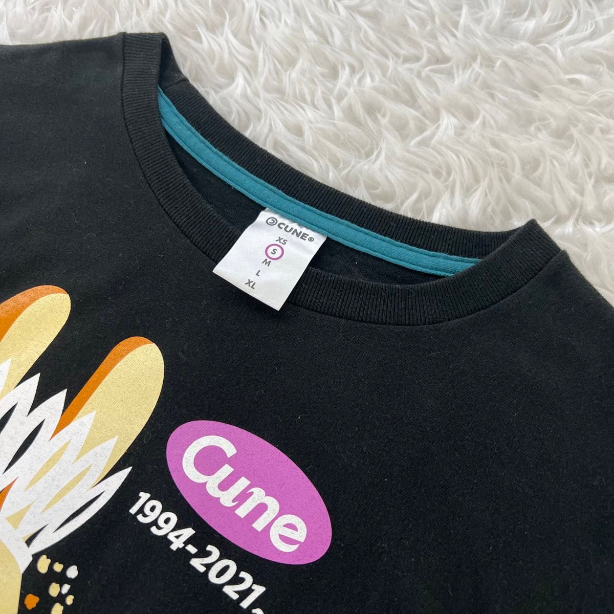 cune キューン メンズ  tシャツ 1994-2021 カラープリント 王冠
