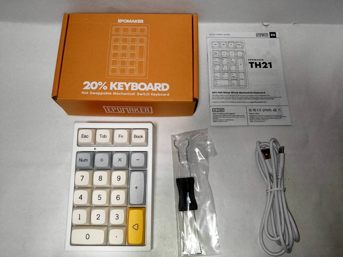 EPOMAKER TH21 21 ключ проводной цифровая клавиатура RGB подсветка программируемый XDA Pro файл PBT ключ колпак 