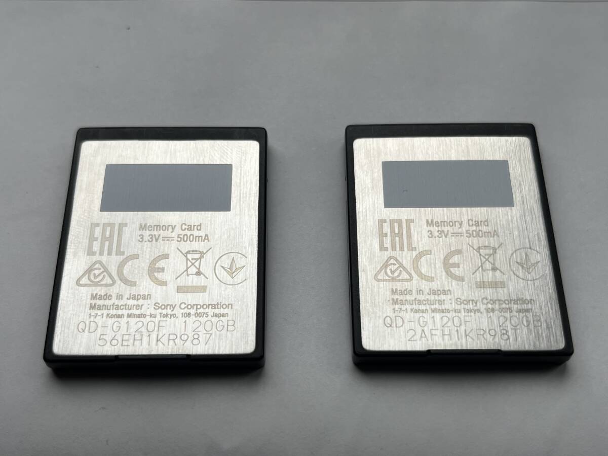 ★ソニー(SONY) XQDメモリーカード 128GB 「QD-G120F」２枚セット★_画像2