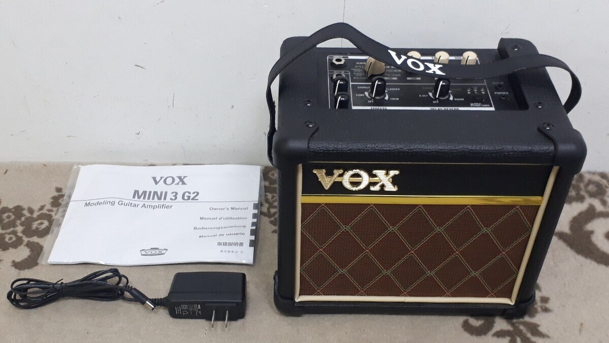 【動作確認済み】モデリングギターアンプ ヴォックス MINI3-G2 説明書つき VOX 音楽 音響 スピーカー エフェクター 八王子市 引き取りOK_画像2