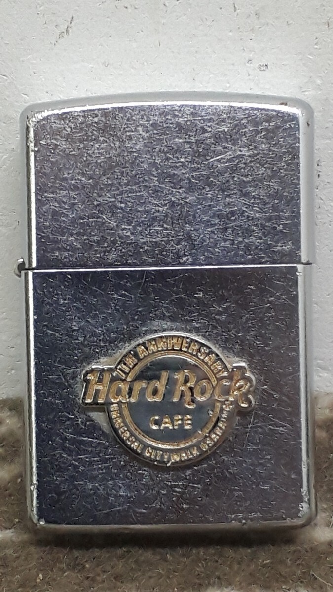 オイルライター ZIPPO L 06 Hard Rock CAFE たばこ USA 喫煙 火種 ジッポー シルバー Ⅵ ハードロックカフェ 八王子市 引き取りOK_画像3