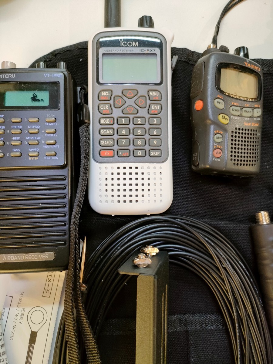 無線機材　おまとめ　ユピテル VT-125Ⅱ　ICOM IC-RX7 YAESU VX-1ICOM IC-532ICOM IC-R5ICOM IC-P7　トランシーバー　無線機　一部ジャンク_画像4