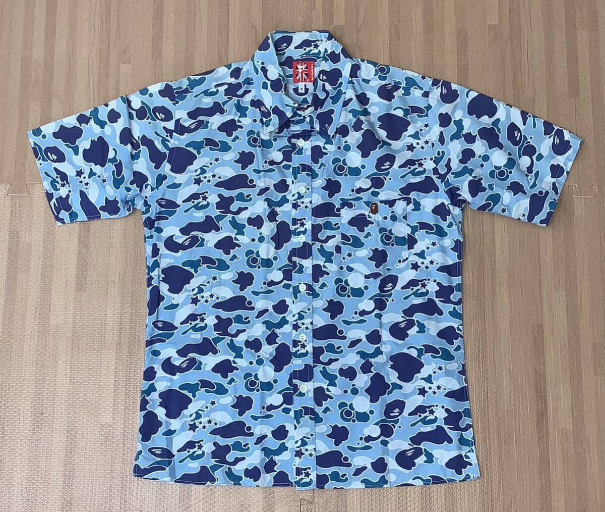 ★激レア★ APE sta camo 半袖 シャツ S Tシャツ シャーク_画像1