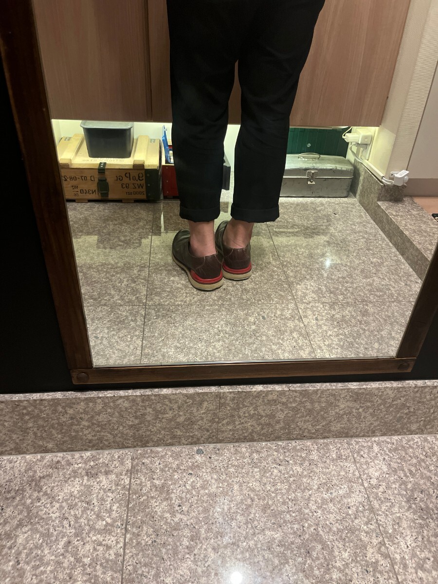 定価6万 Visvimプレーントゥー VIRGIL PLAIN TOE-FOLK 茶色 プレーントゥの画像10