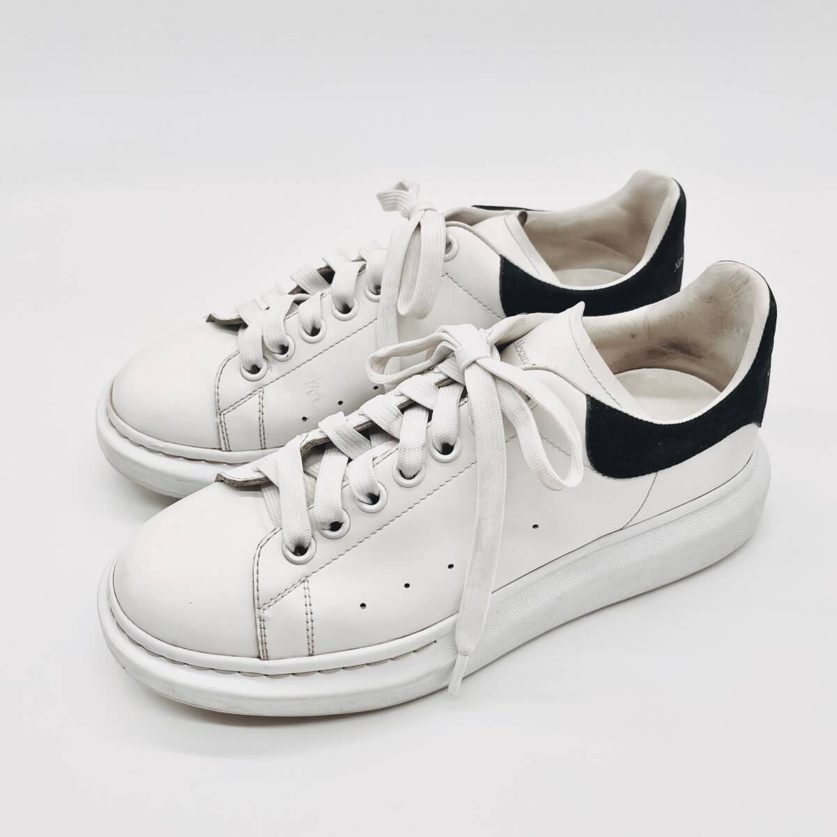  Alexander McQueen ALEXANDER McQUEEN # [ 553680 ] leather low cut sneakers size 40(25.0cm)