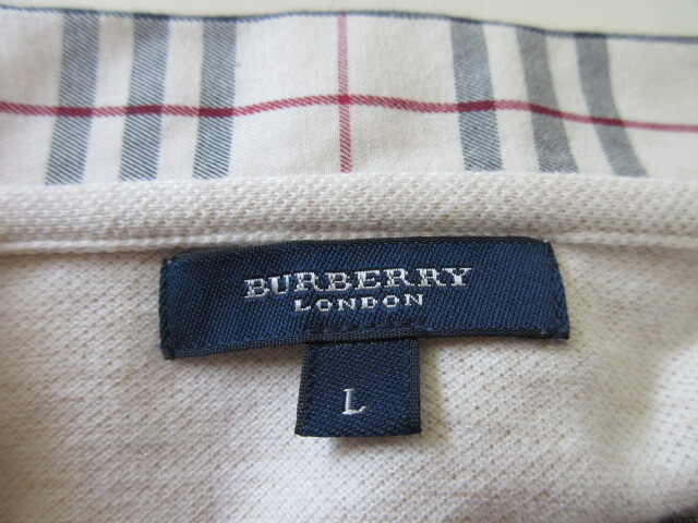 BURBERRY LONDON Burberry London L размер рубашка с коротким рукавом 100%cotton
