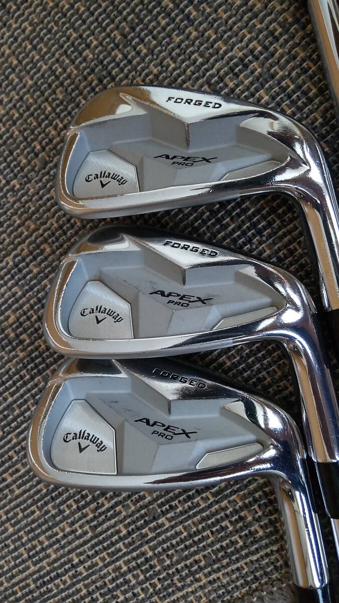 キャロウェイ　APEX PRO FORGED 2019モデル　Dynamic Gold 105 S200 #5-9.Pw 6本セット_画像2