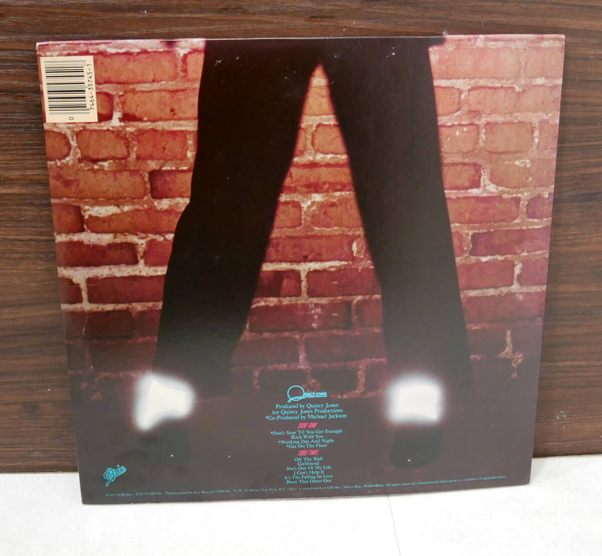 ▲(R605-E64)LP レコード Michael Jackson マイケル・ジャクソン Off The Wall / EPIC SONY FE 35745 ポップス_画像7
