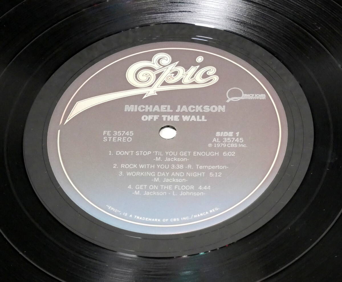 ▲(R605-E64)LP レコード Michael Jackson マイケル・ジャクソン Off The Wall / EPIC SONY FE 35745 ポップス_画像3
