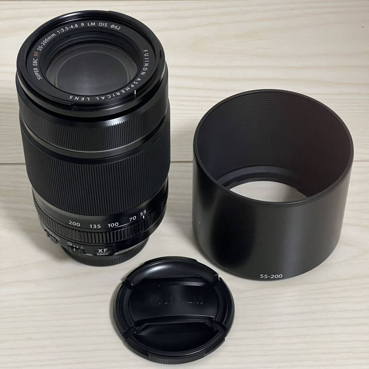 FUJIFILM XF55-200mmF3.5-4.8R LM OIS [ seeing at distance zoom lens Fuji non lens X mount ] almost unused new goods 