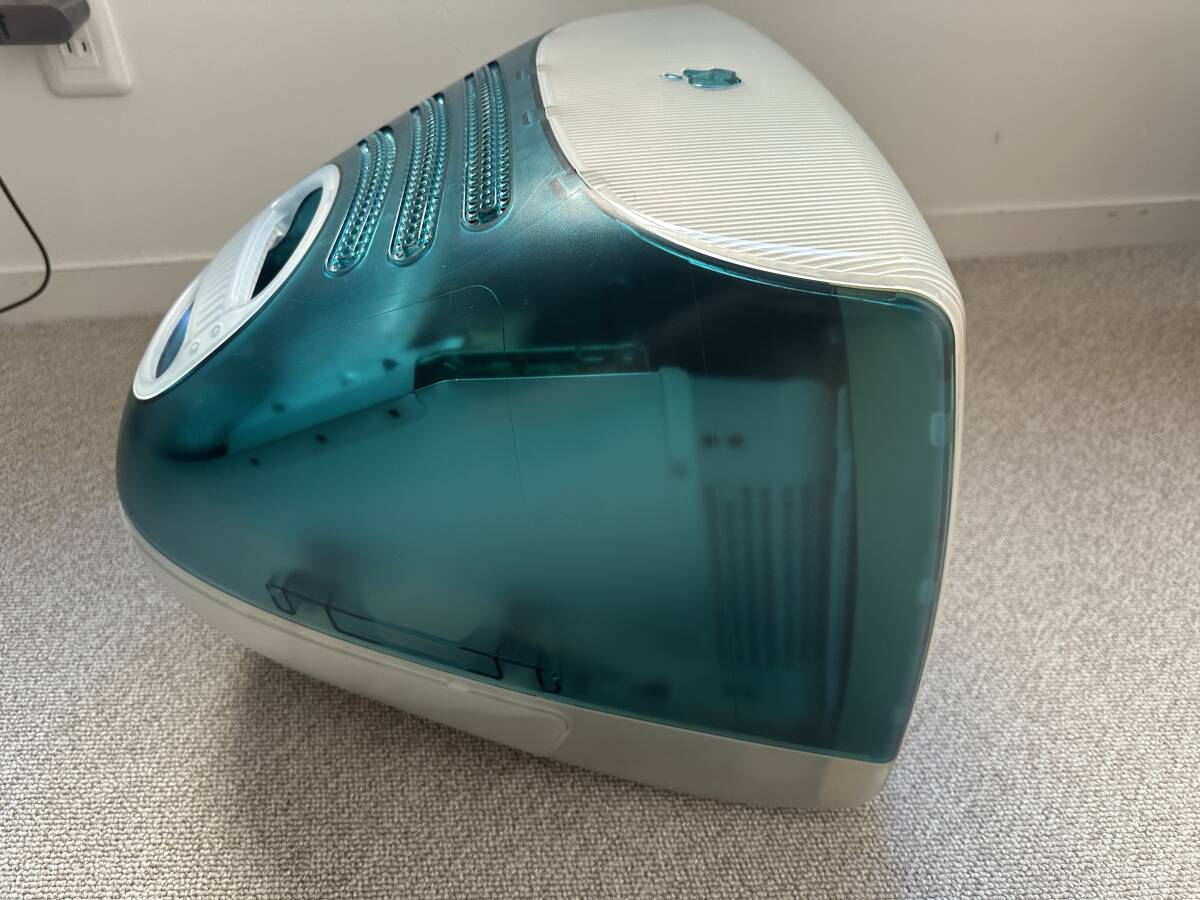 Apple iMac ボンダイブルー レトロ キーボード・マウス・FDドライブ・元箱付　通電確認済み_画像6