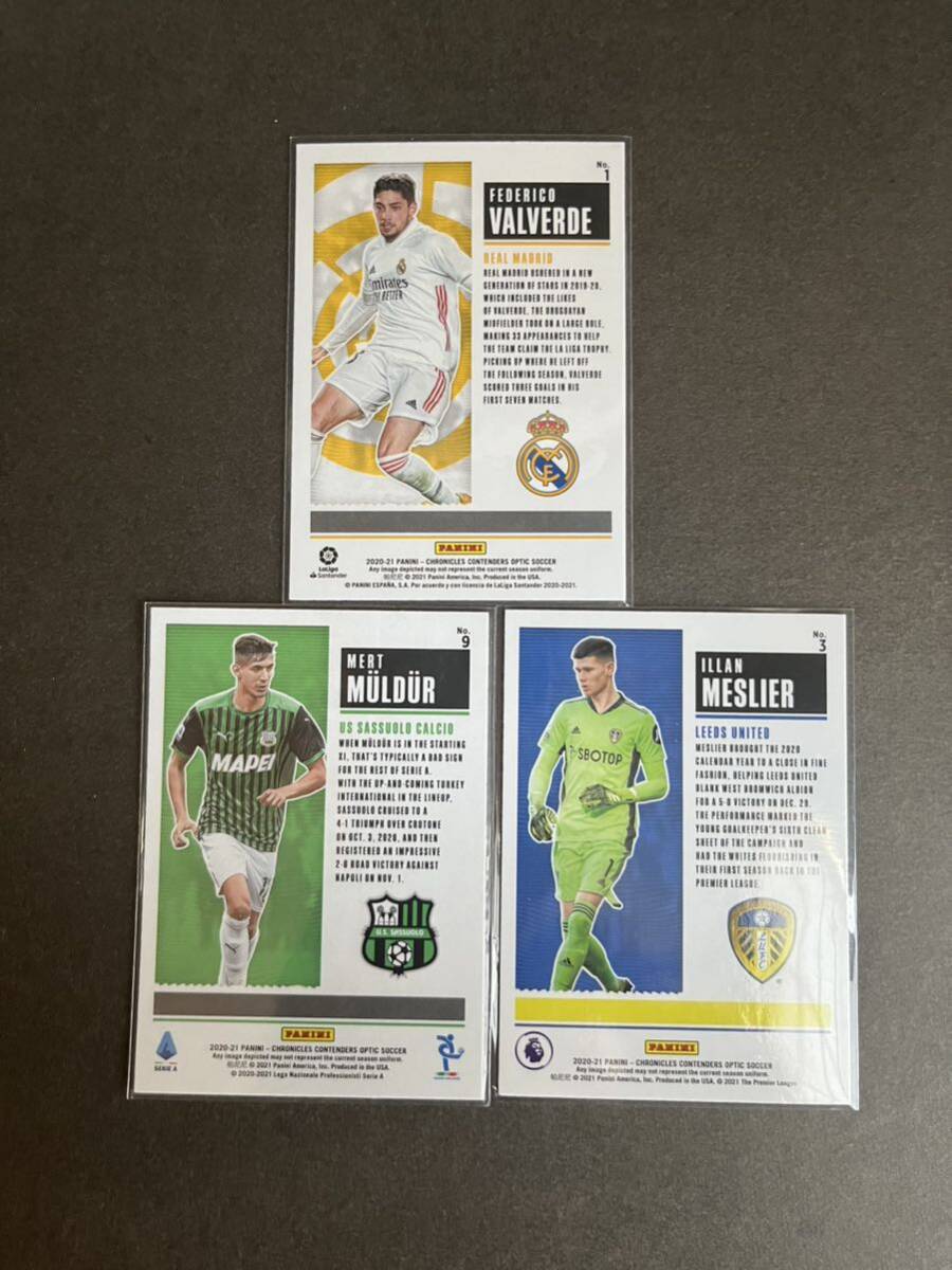 Panini chronicles contenders OPTIC soccer 2020-21 3枚セットの画像2