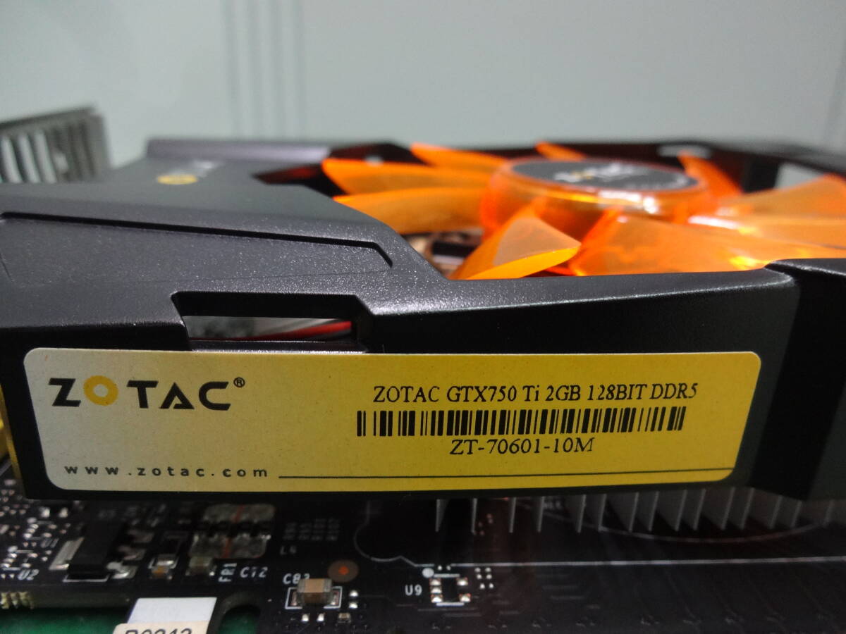 ★6292 中古 動作品 ZOTAC GeForce GTX 750 Ti 2GB 128BIT DDR5の画像3