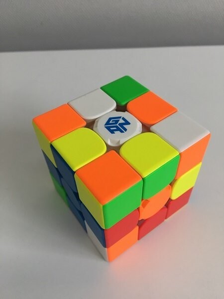 1 иен старт GAN Magic Cube 3x3 "умный" дистанционный ключ .-b магнит есть стикер отсутствует gun Cube раз легко начинающий магнит Cube A06962