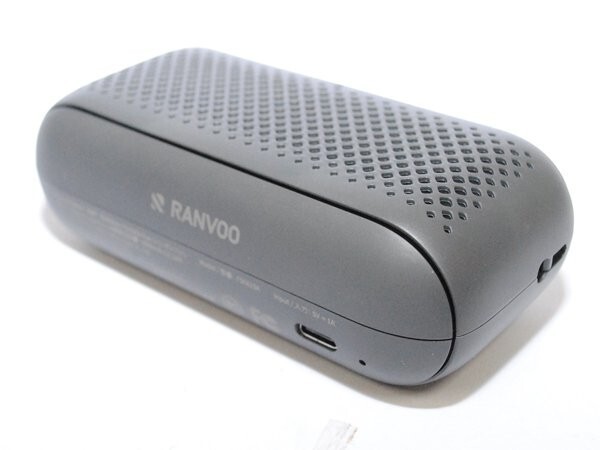 1円スタート RANVOO ハンディファン 携帯扇風機 ハンディー扇風機 節電対策 3000mAh USB-C充電式 ツインターボファン ブラック A06923の画像2