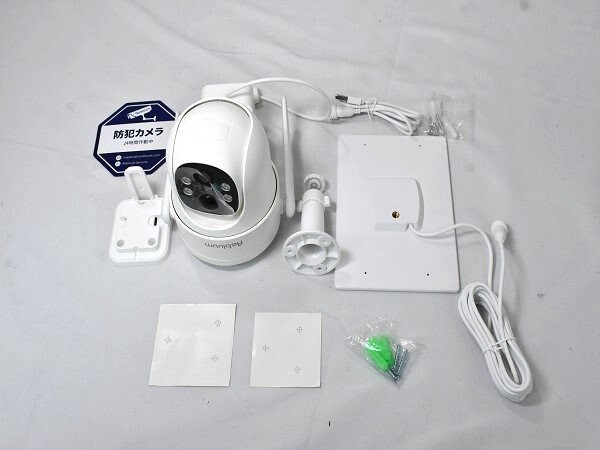 1 иен старт Rebluum камера системы безопасности 500 десять тысяч пикселей 4 лампа наружный солнечный 2.4gwifi Alexa соответствует водонепроницаемый пыленепроницаемый вечер ночное видение фотосъемка стена потолочное крепление . белый A06848