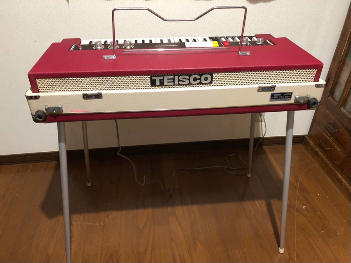 1960 period TEISCO combo organ Teischord B-2teskotes code Vintage keyboard 