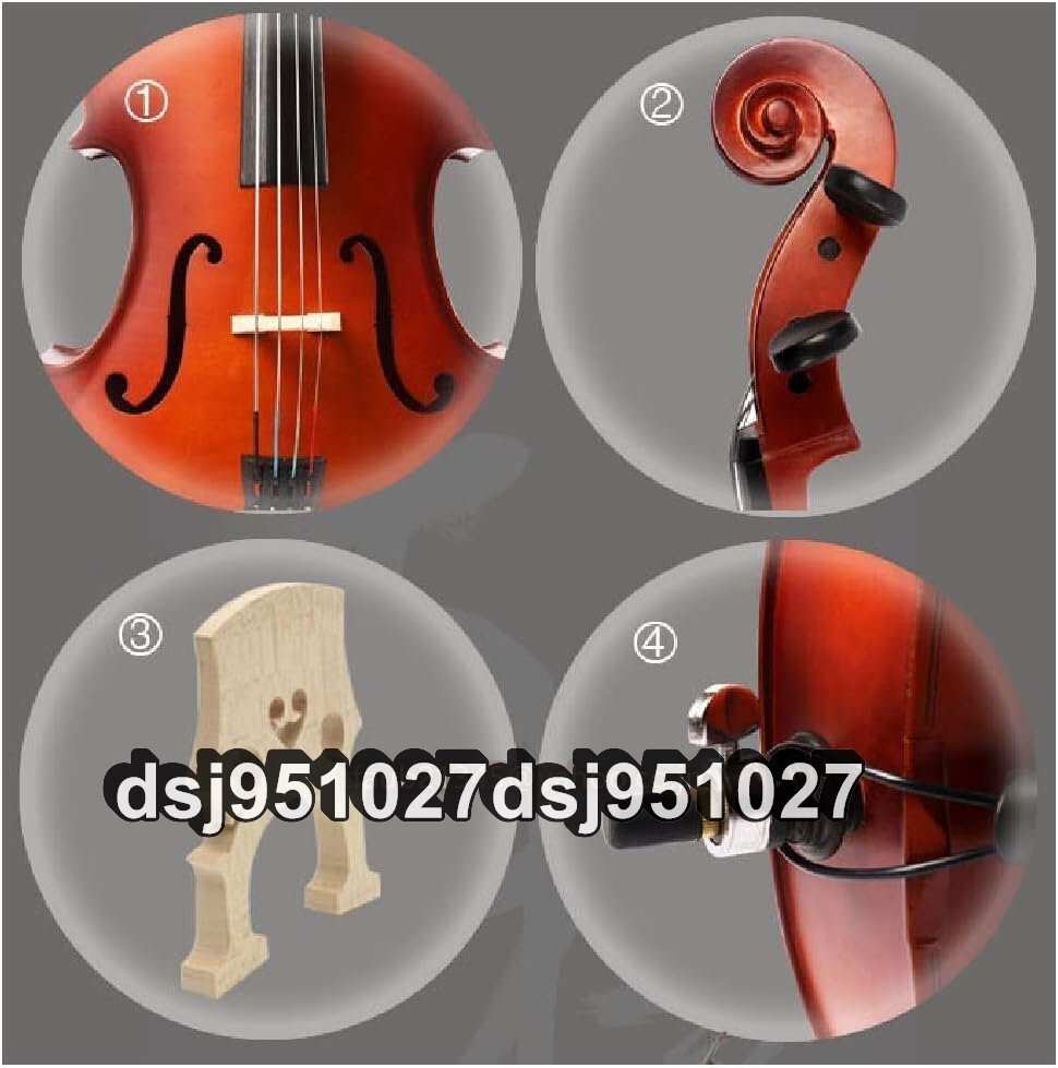  contrabass 4/4 musical performance Revell maple handmade beginner 