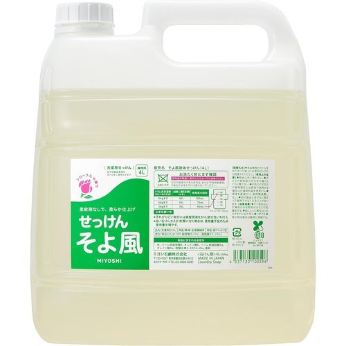 新品 MIYOSHI 4L そよ風 液体せっけん 業務用 ミヨシ石鹸 83_画像1