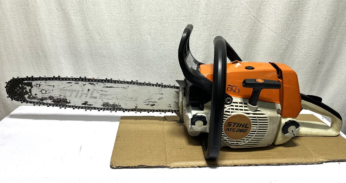 ▽STIHL スチール エンジンチェーンソー MS260 エンジン始動確認 刃回転 中古▽010747の画像3