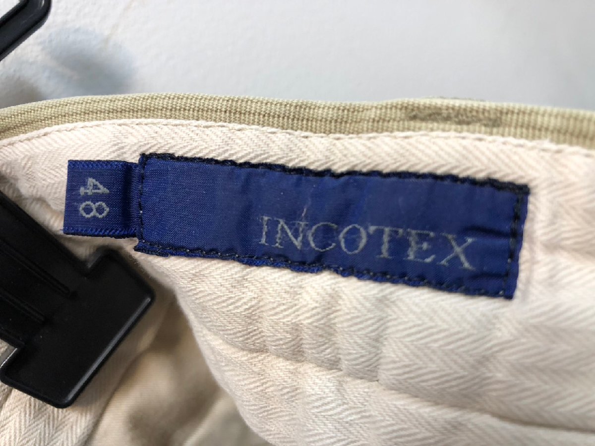 *INCOTEX INCOTEX вельвет брюки размер 48 оттенок бежевого мужской б/у *12262*