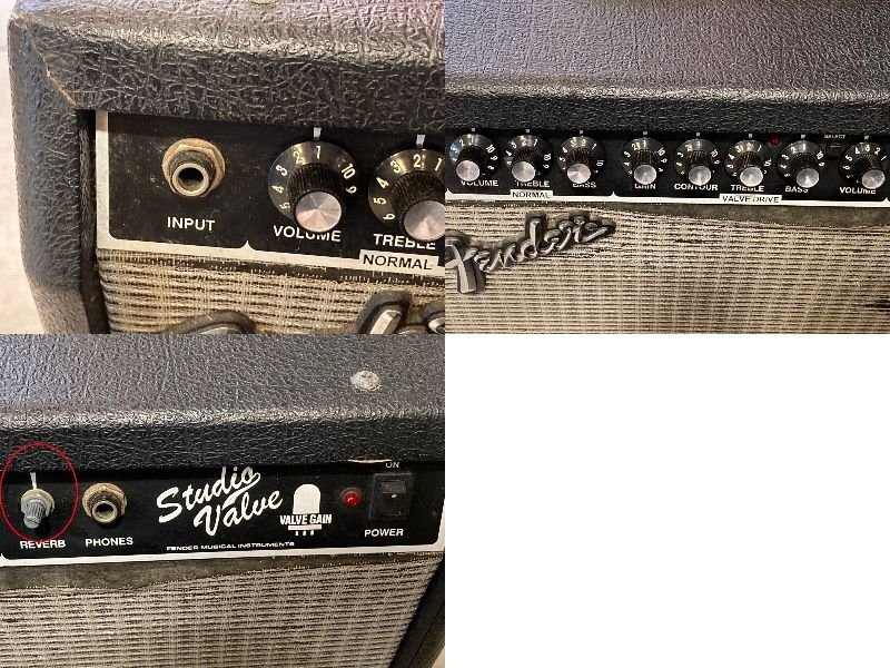 ◆FENDER フェンダー STUDIOVALVE ギターアンプ SV-20CE ノブ1個欠品 ガリ多 音響機器 中古◆12614★_画像9