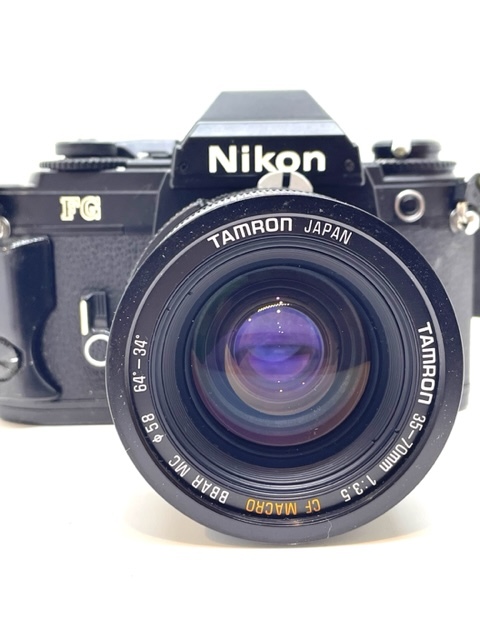 1063● NIKON ニコン FG カメラ ボディ レンズ TAMRON 35-70mm 1:3.5 CF MACRO BBAR MC_画像2