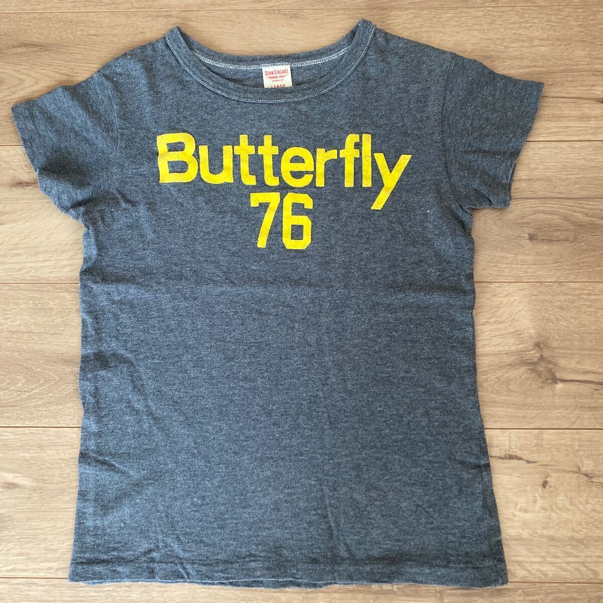 DENIM DUNGAREE Butterfly Tシャツ150_画像1