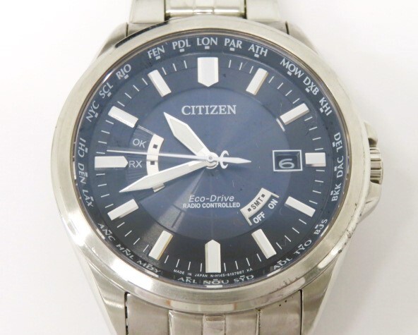 hawi1634-1 505 CITIZEN シチズン Eco-Drive エコドライブ H145-S073545 ソーラー 腕周り約20cm 腕時計 メンズウォッチ 稼働_画像1