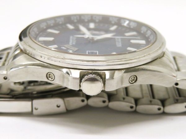 hawi1634-1 505 CITIZEN シチズン Eco-Drive エコドライブ H145-S073545 ソーラー 腕周り約20cm 腕時計 メンズウォッチ 稼働_画像4