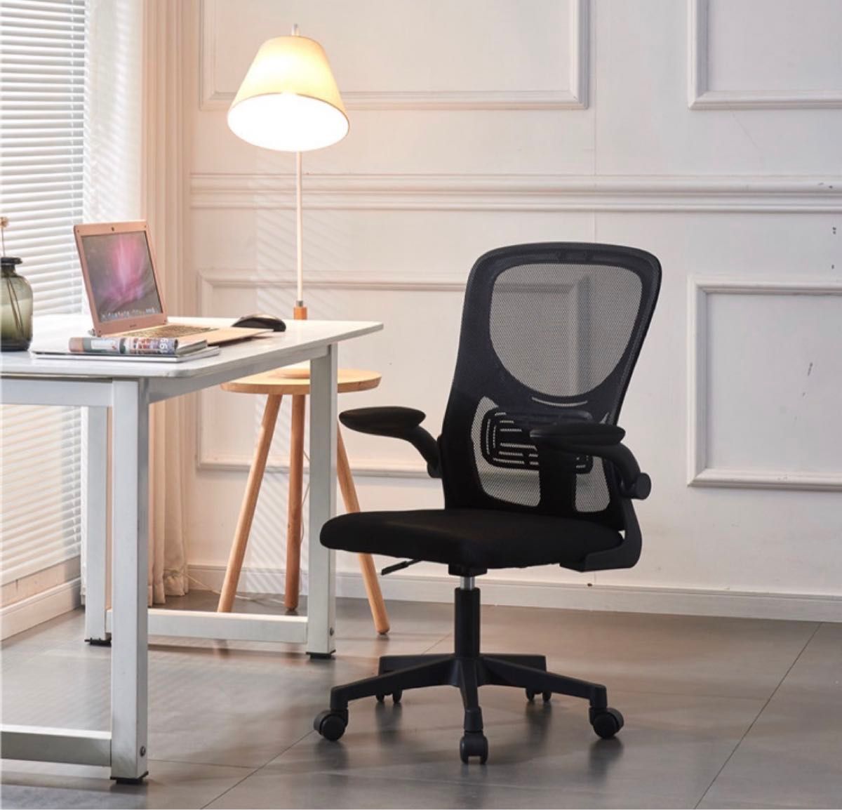 オフィスチェア デスクチェア　パソコンチェア　事務椅子　回転椅子 可動肘