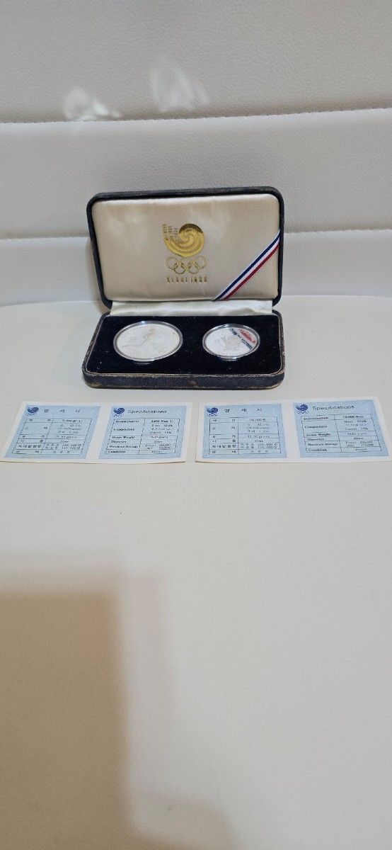 1988ソウルオリンピック記念プルーフ銀貨貨幣セット ソウルオリンピック 10000ウォン 5000ウォン 記念銀貨